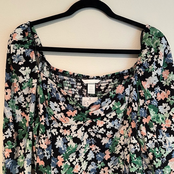 H&M Floral Puff Sleeve Blouse - Picture 5 of 7